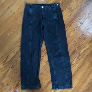 Rachel Comey Washed Black Denim Steer Pants